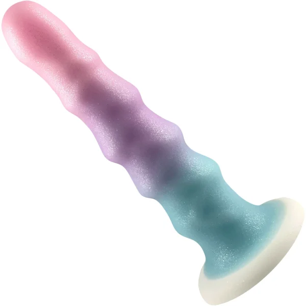 Cotton Candy Sweet Tooth 7" Silicone Suction Cup Dildo