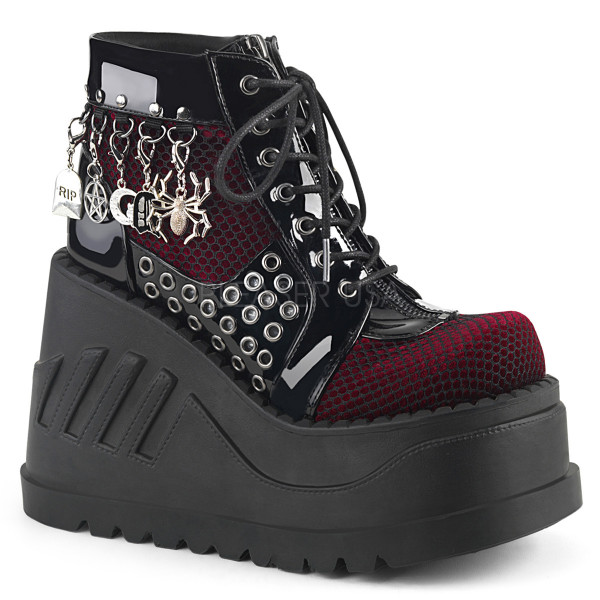 4 3/4 inches PF Lace-Up Wedge Bootie, Inside Zip — image 5 of 8