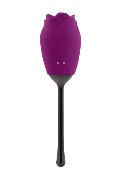 Playboy Pleasure Petal Rechargeable Silicone Clitoral Vibrator - Fuchsia