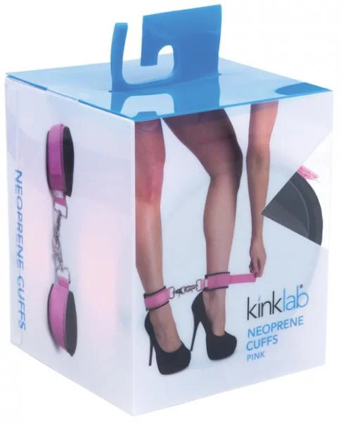 Neoprene Pink On Black Cuffs