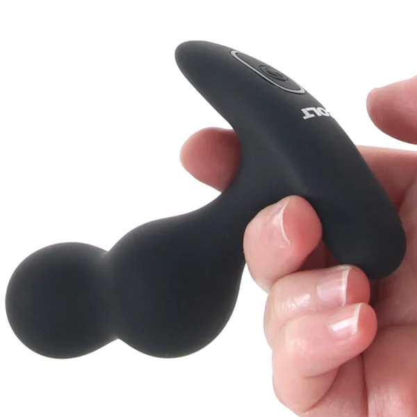 COLT Dual Power Probe Rechargeable Waterproof Silicone Anal Vibrator - Black