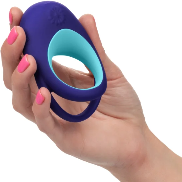 Link Up Alpha Silicone Rechargeable Vibrating Cock Ring By CalExotics