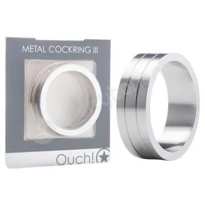 Ouch Silver Metal Cockring III