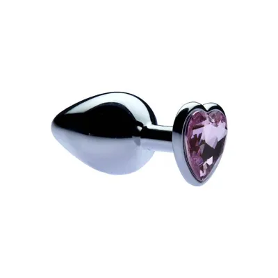 Kink Range Jewelled Heart Butt Plug 3 2 Inch