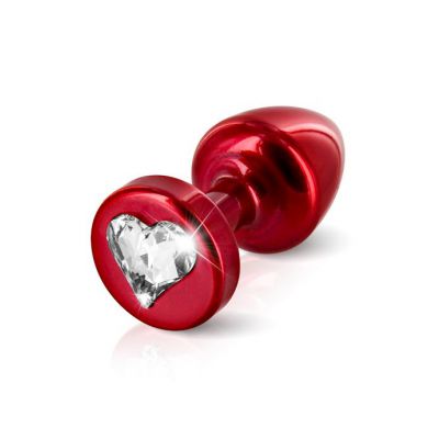 Diogol Anni R Heart Butt Plug 25 Mm Red 25mm