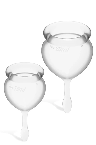 Satisfyer Feel Good Silicone Menstrual Cups (2 Pce)