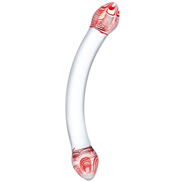 Gläs Red Head Glass Double Dildo