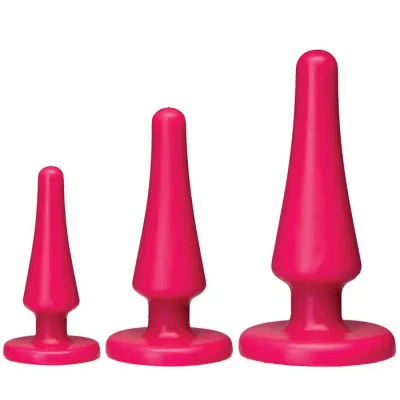 American Pop Launch Silicone Anal Trainer Set Pink