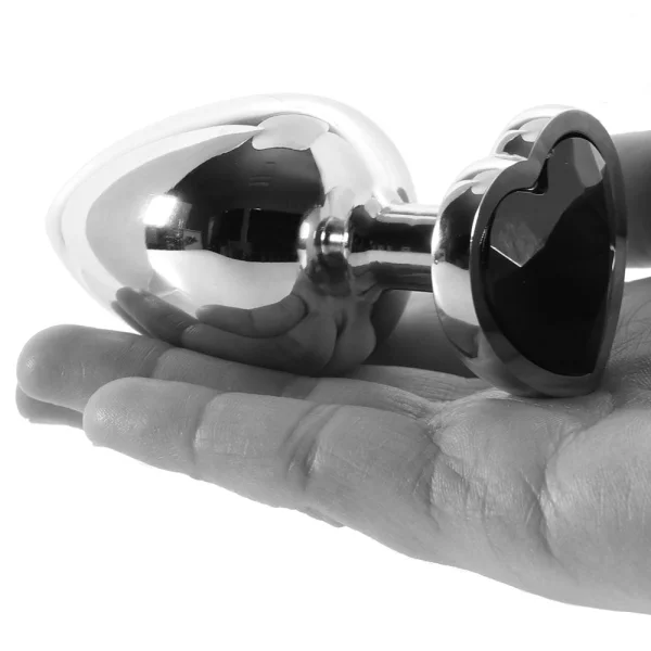 Booty Sparks Black Heart Gem Anal Plug