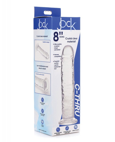 Curve Novelties Jock C-Thru 7" SLIM Dildo