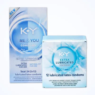 K Y Extra Lubricated Condoms Standard Size Condoms