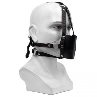 Bondara Faux Leather Ball Gag Muzzle Harness