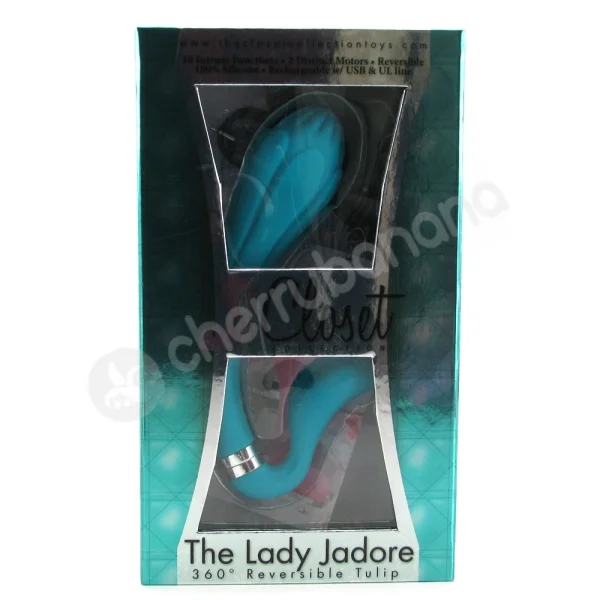 The Lady Jadore 360 Reversible Tulip Turquoise Vibrator