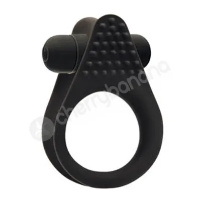 S Bullet Ring Black