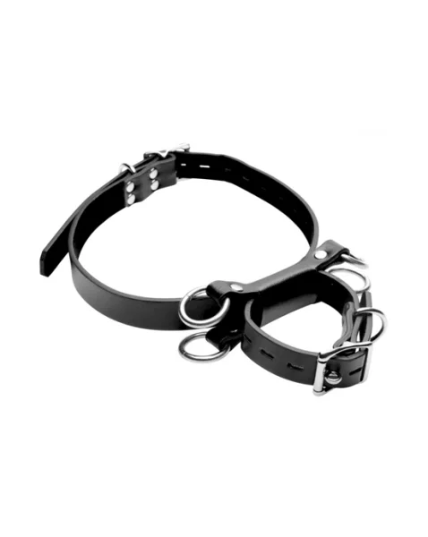Frog Tie Kneeling Bondage Restraint System Black