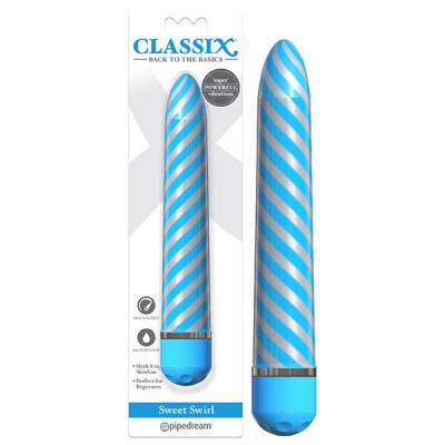 Sweet Swirl 8 Vibrator Blue