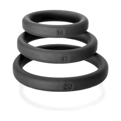 Xact fit Silicone Rings Number14 Number17 Number20 Black