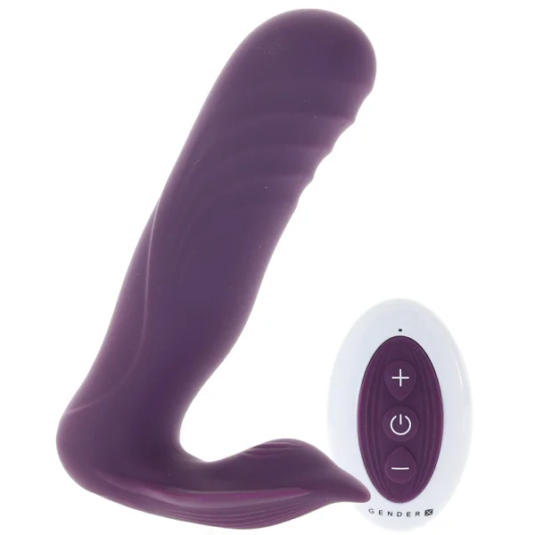 Velvet Hammer - Thrusting Plug Vibrator with Remote Control