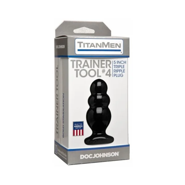 Titanmen Trainer Tool 4 Black Butt Plug — image 6 of 13