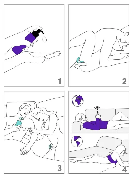 We-Vibe Sync Lite App Controlled Rechargeable Couple's Vibrator