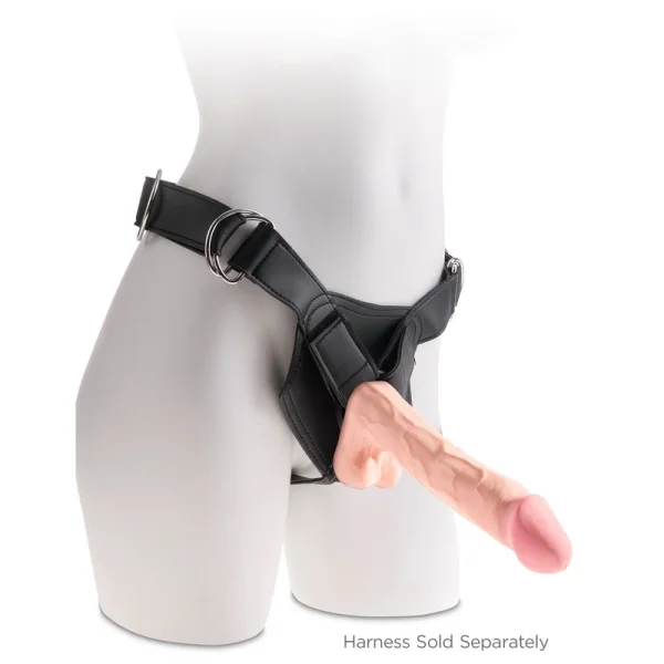 King Cock Plus 12" Triple Density Cock With Balls & Suction Cup Base - Vanilla