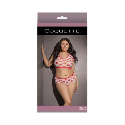 Bra Set White red Xl