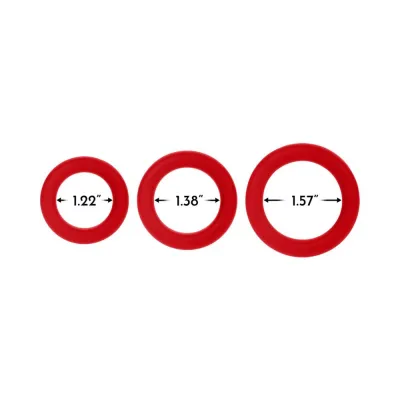 Cock Rings Forto F 61 3 Piece C ring Set 100 Silicone