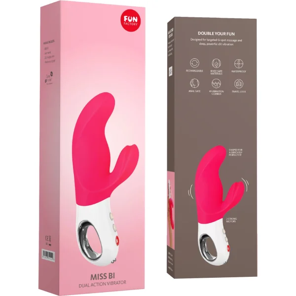 Fun Factory 'Miss Bi' Rabbit Waterproof Vibrator - Pink