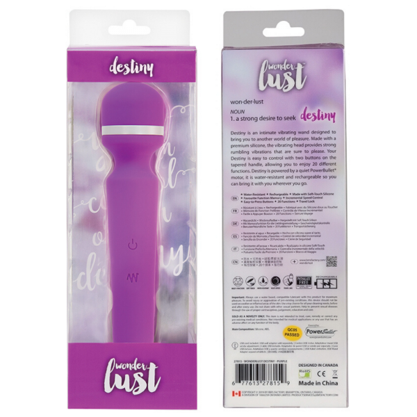 B.M.S. Enterprises Wonderlust Destiny Wand Massager