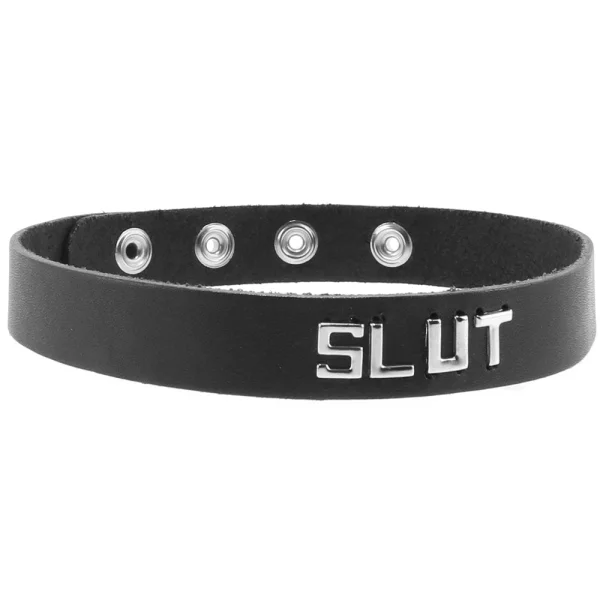 Spartacus Word Band Collar SLUT
