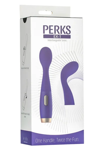 Perks Series EX-1 G-Spot Vibrator and Clitoral Stimulating Wand
