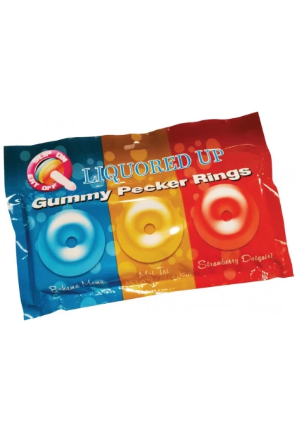 Liquored Up Gummy Pecker Rings