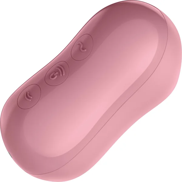 Satisfyer Cotton Candy Pressure Wave Rechargeable Waterproof Clitoral Stimulator - Pink