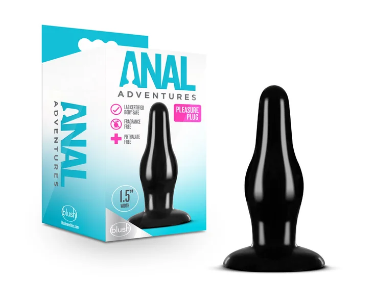 Anal Adventures Pleasure Plug Black — image 21 of 23