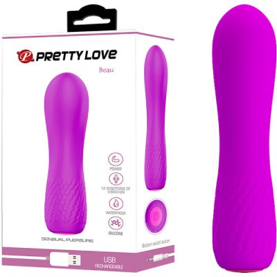 Pretty Love Rechargeable Waterproof Beau Vibrator Purple