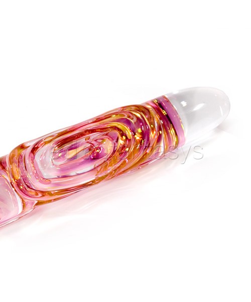 Gold fumed scribble swirl wand