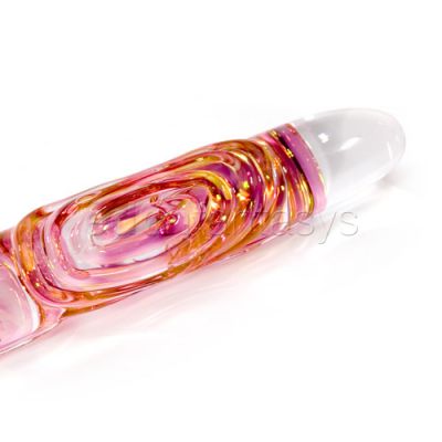 Gold fumed scribble swirl wand