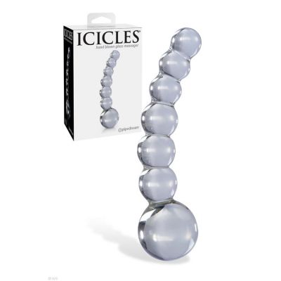 Pipedream 4 75 Clear Beaded Glass Wand Massager