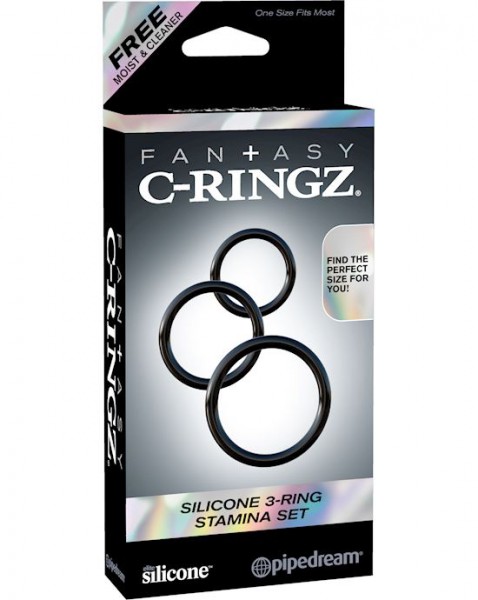 Fantasy C-Ringz Silicone 3-Ring Stamina Set
