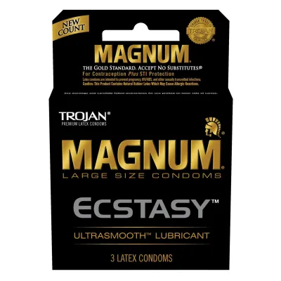 Trojan Magnum Ecstasy Condoms Box of 3