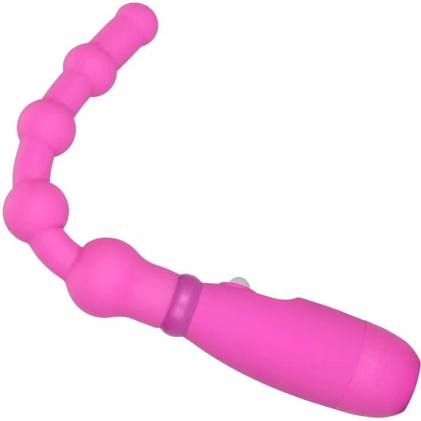 Booty Call Booty Flexer Silicone Vibrating Anal Probe by CalExotics - Pink
