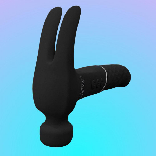 Love Hamma Straight Multi-Function Vibrator - Black