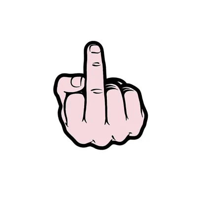 Middle Finger Pin