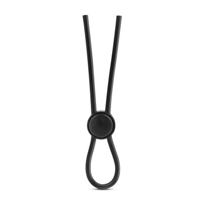 Stay Hard Black Silicone Loop Cock Ring