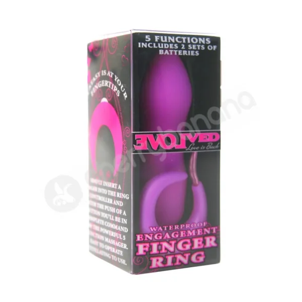 Purple Engagement Finger Ring Vibrator