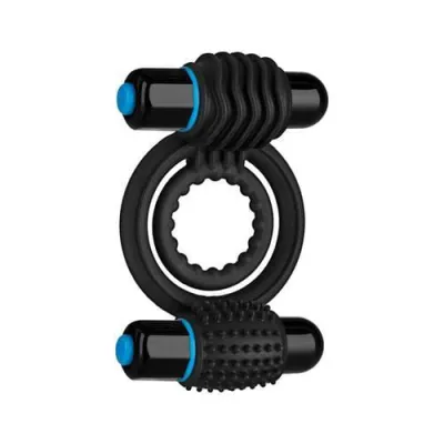 Optimale Vibrating Double C Ring Black