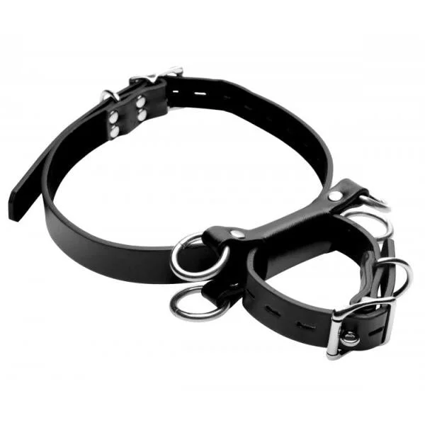 Frog Tie Kneeling Bondage Restraint System Black