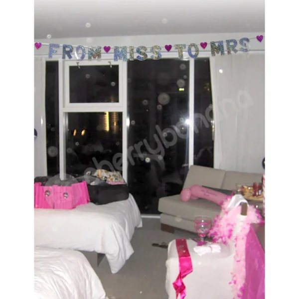 Bachelorette Party Favors From Miss To Mrs Party Banner