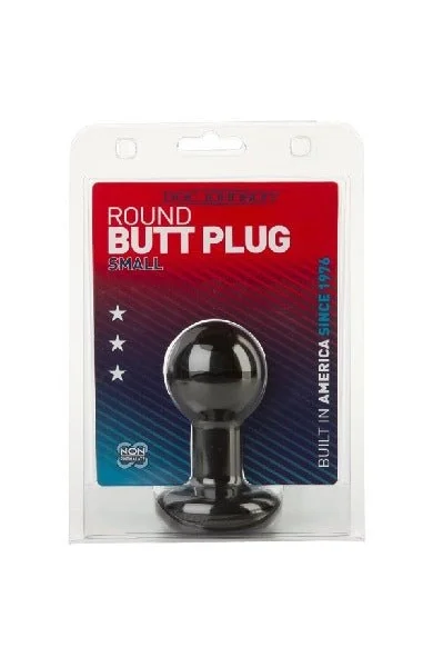 Round Butt Plug Small - Black