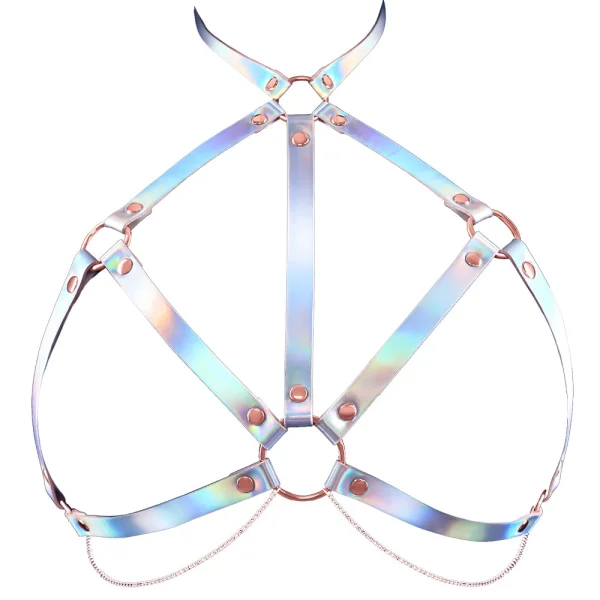 Cosmo Crave Chest Harness Large / X-Large - Rainbow